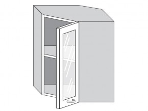 1.60.3у Шкаф настенный (h=720) угловой на 600мм со стекл. дверцей в Нязепетровске - nyazepetrovsk.mebel74.com | фото