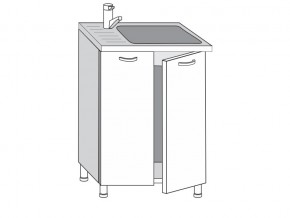 2.60.2м Шкаф-стол на 600мм под врезную мойку с 2-мя дверцами в Нязепетровске - nyazepetrovsk.mebel74.com | фото