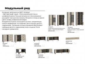 Гостиная Отис Дуб Крафт Серый/Антрацит в Нязепетровске - nyazepetrovsk.mebel74.com | фото 5