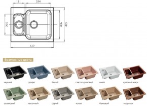 Каменная мойка GranFest Standart GF-S615K в Нязепетровске - nyazepetrovsk.mebel74.com | фото 2