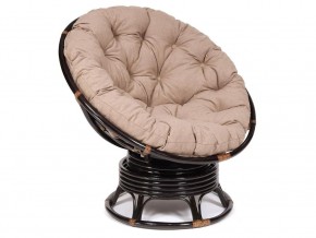 Кресло-качалка Papasan w 23/01 B с подушкой Antique brown, экошерсть Коричневый в Нязепетровске - nyazepetrovsk.mebel74.com | фото