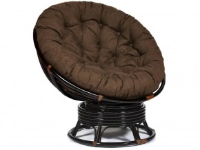 Кресло-качалка Papasan w 23/01 B с подушкой Antique brown, ткань Коричневый в Нязепетровске - nyazepetrovsk.mebel74.com | фото