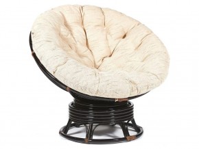 Кресло-качалка Papasan w 23/01 B с подушкой Antique brown, ткань Старт в Нязепетровске - nyazepetrovsk.mebel74.com | фото