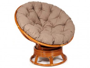 Кресло-качалка Papasan w 23/01 B с подушкой Cognac, экошерсть Коричневый в Нязепетровске - nyazepetrovsk.mebel74.com | фото 1