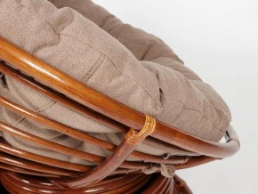 Кресло-качалка Papasan w 23/01 B с подушкой Pecan, экошерсть Коричневый в Нязепетровске - nyazepetrovsk.mebel74.com | фото 3