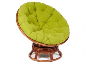 Кресло-качалка Papasan w 23/01 B с подушкой Pecan, флок Олива в Нязепетровске - nyazepetrovsk.mebel74.com | фото 1