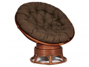 Кресло-качалка Papasan w 23/01 B с подушкой Pecan, ткань Коричневый в Нязепетровске - nyazepetrovsk.mebel74.com | фото