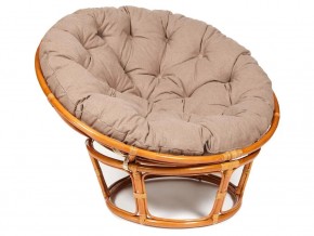 Кресло Papasan 23/01 W с подушкой Cognac, экошерсть Коричневый в Нязепетровске - nyazepetrovsk.mebel74.com | фото