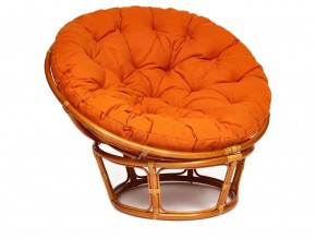 Кресло Papasan 23/01 W с подушкой Cognac, ткань Оранжевый в Нязепетровске - nyazepetrovsk.mebel74.com | фото