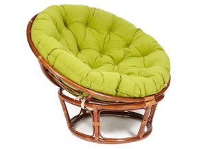 Кресло Papasan 23/01 W с подушкой Pecan, флок Олива в Нязепетровске - nyazepetrovsk.mebel74.com | фото