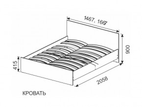 Кровать 1600х2000 ортопедическое основание в Нязепетровске - nyazepetrovsk.mebel74.com | фото