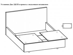 Кровать Флоренция норма 180 с механизмом подъема, дно ЛДСП в Нязепетровске - nyazepetrovsk.mebel74.com | фото 3