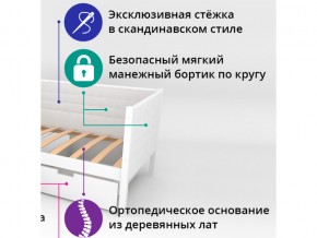 Кровать-тахта мягкая Svogen бежевый-белый в Нязепетровске - nyazepetrovsk.mebel74.com | фото 2