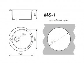 Кухонная мойка MS-1 в Нязепетровске - nyazepetrovsk.mebel74.com | фото 2