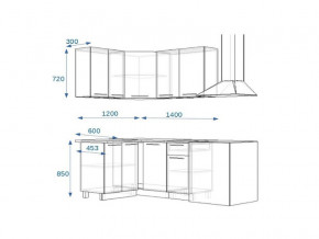 Кухонный гарнитур 3Р РоялВуд 1200*1400 мм в Нязепетровске - nyazepetrovsk.mebel74.com | фото 2