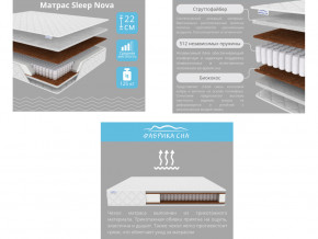 Матрас Sleep Nova шириной 1200 мм в Нязепетровске - nyazepetrovsk.mebel74.com | фото 2