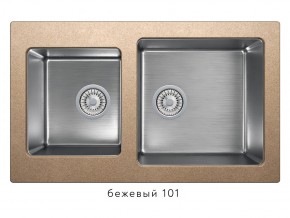 Мойка комбинированная Tolero twist TTS-840 Бежевый 101 в Нязепетровске - nyazepetrovsk.mebel74.com | фото