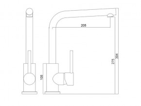 Смеситель Logic LM2103 Stainless Steel в Нязепетровске - nyazepetrovsk.mebel74.com | фото 2