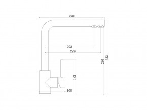 Смеситель Sprint logic LM2196 Stainless Steel в Нязепетровске - nyazepetrovsk.mebel74.com | фото 2